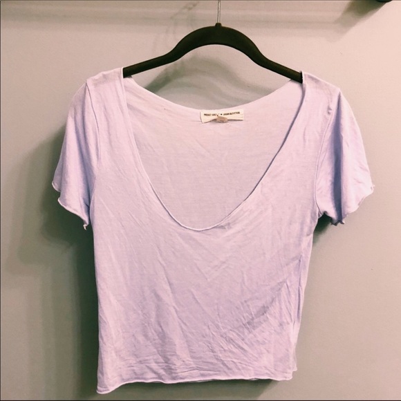 Project Social T Tops - Project Social T light purple crop